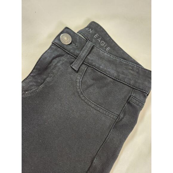 Sz 2 Long American Eagle High Rise Jegging Womens Black Legging Super Stretch - Picture 6 of 10